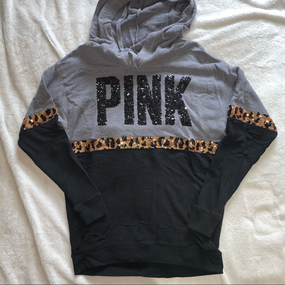 RARE Cheetah Leopard Bling Hoodie